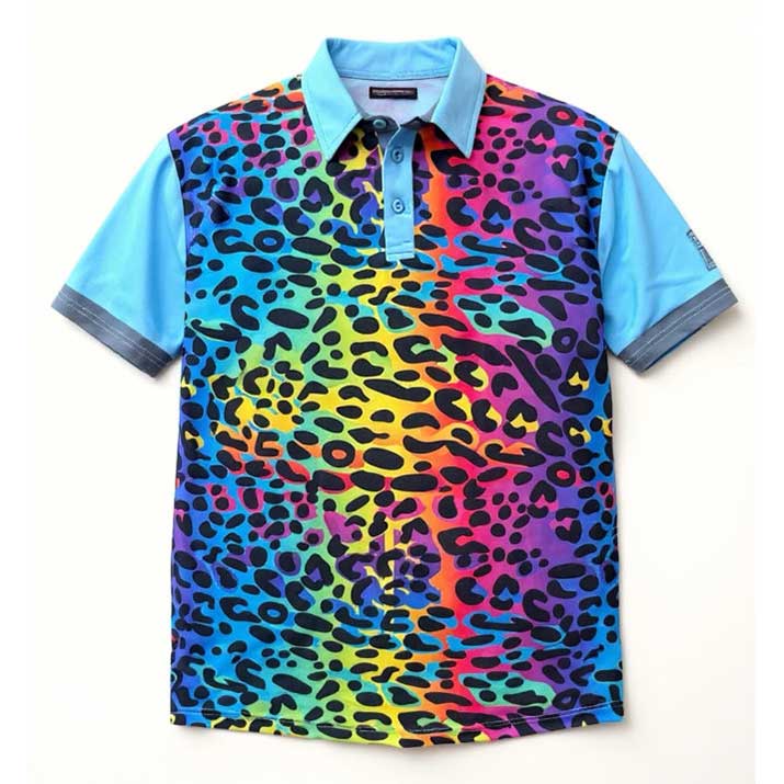 Trippy Leopard Golf Shirt