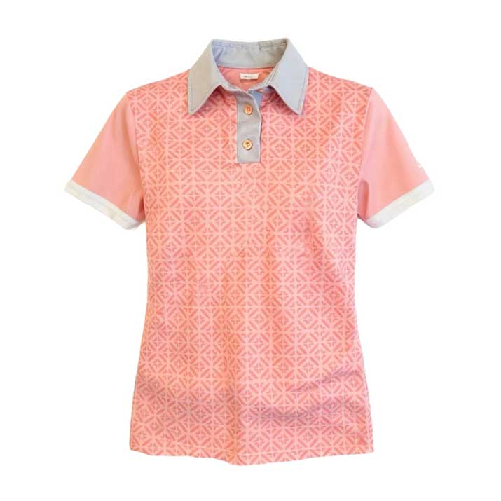 Coral Crush Ladies Golf Shirt